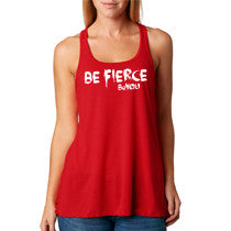 Red Be Fierce #BeYou Racerback Tank