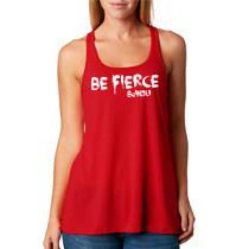 Red Be Fierce #BeYou Racerback Tank