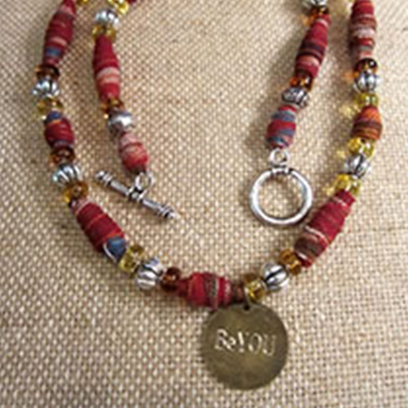 Jewelry #BEYOU Hand Beaded Necklace